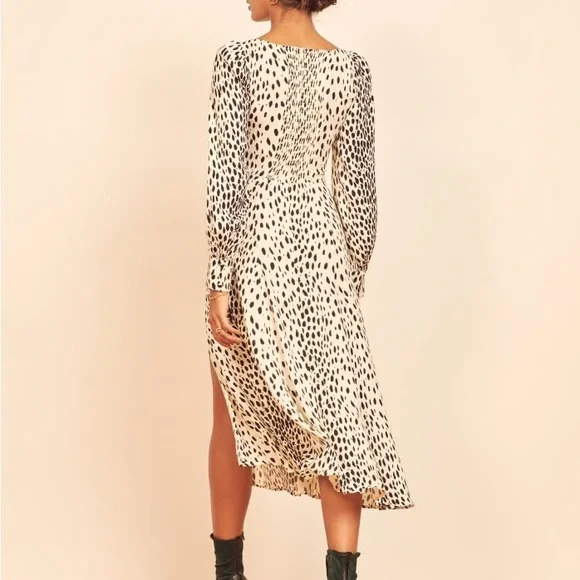 Reformation Alessia Cheetah print dress size 4 - Picture 2 of 2
